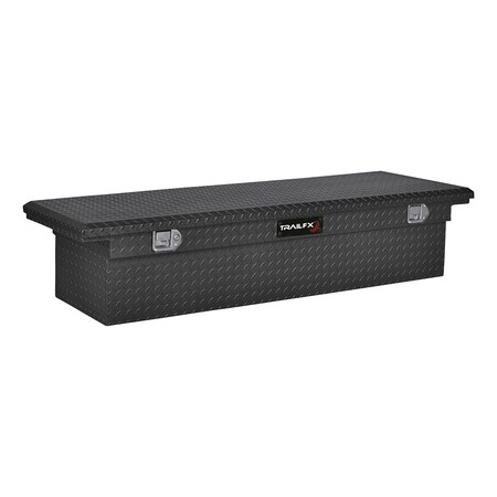 Trailfx TrailFX 120723; Truck Tool Box; Crossover- LP Single Lid Diamond Tread Matte Black Aluminum 120723